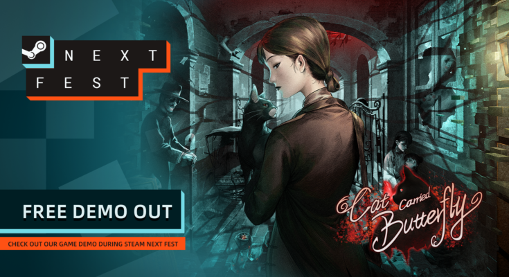 Cat Carried Butterfly