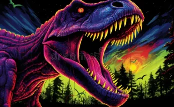 Neon Fantasy: Dinosaurs